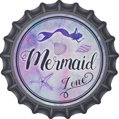 Mermaid Zone Novelty Metal Bottle Cap BC-886