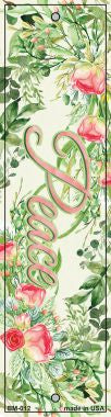 Peace on Flowers Novelty Metal Bookmark BM-012