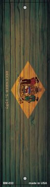 Delaware Flag Novelty Metal Bookmark BM-032