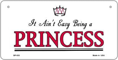 Being A Princess Novelty Metal Bicycle Plate