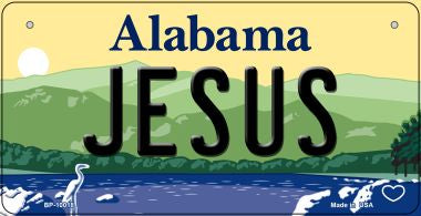 Jesus Alabama Novelty Metal Bicycle Plate BP-10018