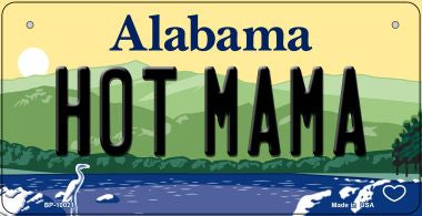 Hot Mama Alabama Novelty Metal Bicycle Plate BP-10021