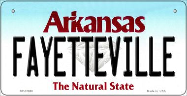 Fayetteville Arkansas Novelty Metal Bicycle Plate BP-10028