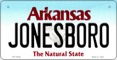 Jonesboro Arkansas Novelty Metal Bicycle Plate BP-10030