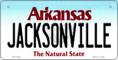 Jacksonville Arkansas Novelty Metal Bicycle Plate BP-10034