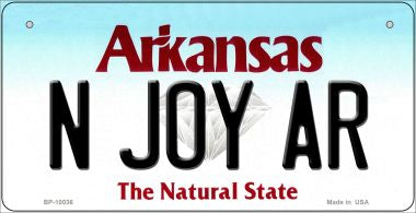 N Joy AR Arkansas Novelty Metal Bicycle Plate BP-10036