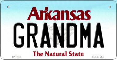 Grandma Arkansas Novelty Metal Bicycle Plate BP-10042