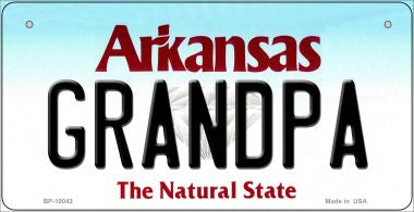 Grandpa Arkansas Novelty Metal Bicycle Plate BP-10043