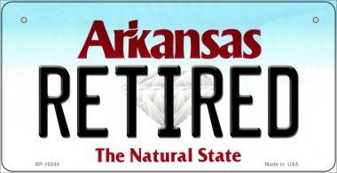 Retired Arkansas Novelty Metal Bicycle Plate BP-10044