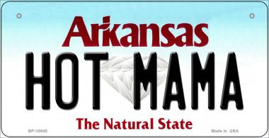 Hot Mama Arkansas Novelty Metal Bicycle Plate BP-10045