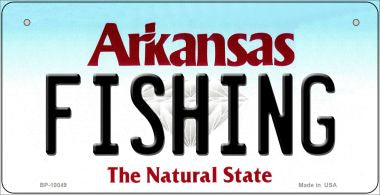Fishing Arkansas Novelty Metal Bicycle Plate BP-10049