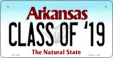 Class of '19 Arkansas Novelty Metal Bicycle Plate BP-10052