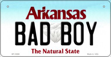 Bad Boy Arkansas Novelty Metal Bicycle Plate 