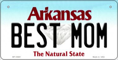 Best Mom Arkansas Novelty Metal Bicycle Plate 