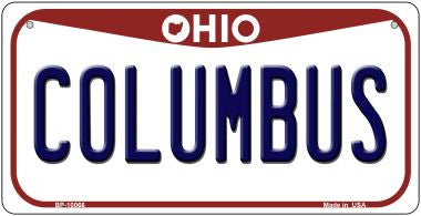 Columbus Ohio Novelty Metal Bicycle Plate BP-10066