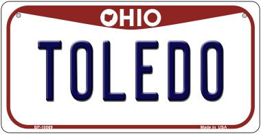 Toledo Ohio Novelty Metal Bicycle Plate BP-10069