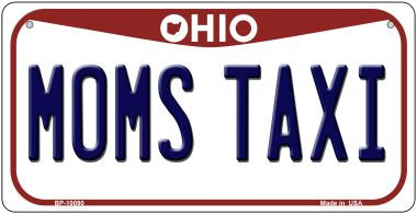 Moms Taxi Ohio Novelty Metal Bicycle Plate BP-10090