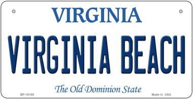 Virginia Beach Novelty Metal Bicycle Plate BP-10105