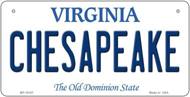 Chesapeake Virginia Novelty Metal Bicycle Plate BP-10107