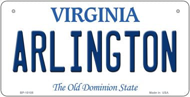 Arlington Virginia Novelty Metal Bicycle Plate 