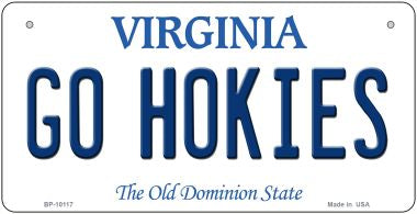 Go Hokies Virginia Novelty Metal Bicycle Plate BP-10117