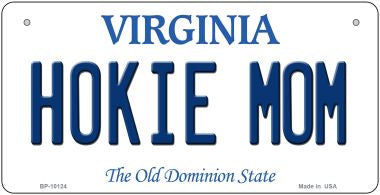 Hokie Mom Virginia Novelty Metal Bicycle Plate BP-10124