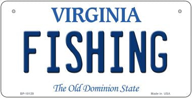 Fishing Virginia Novelty Metal Bicycle Plate BP-10129