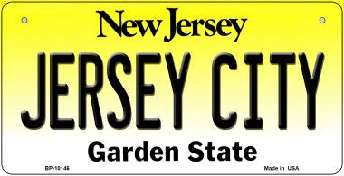 Jersey City New Jersey Novelty Metal Bicycle Plate BP-10146