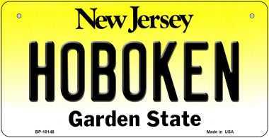Hoboken New Jersey Novelty Metal Bicycle Plate BP-10148