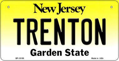 Trenton New Jersey Novelty Metal Bicycle Plate BP-10150