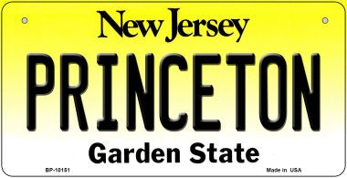 Princeton New Jersey Novelty Metal Bicycle Plate BP-10151
