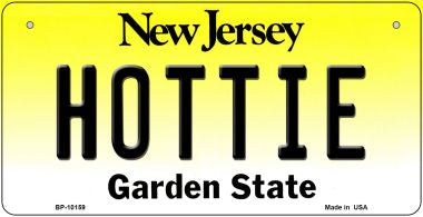 Hottie New Jersey Novelty Metal Bicycle Plate BP-10159