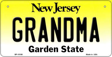Grandma New Jersey Novelty Metal Bicycle Plate BP-10160