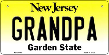 Grandpa New Jersey Novelty Metal Bicycle Plate BP-10161