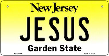 Jesus New Jersey Novelty Metal Bicycle Plate BP-10166