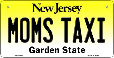 Moms Taxi New Jersey Novelty Metal Bicycle Plate BP-10171
