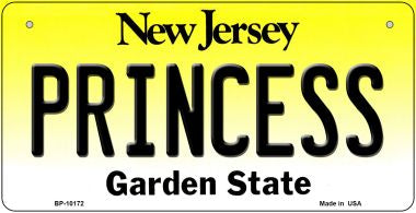 Princess New Jersey Novelty Metal Bicycle Plate BP-10172