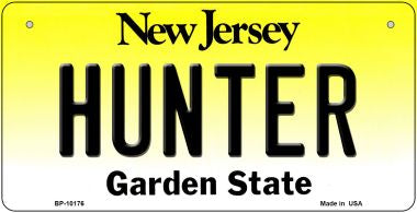 Hunter New Jersey Novelty Metal Bicycle Plate BP-10176