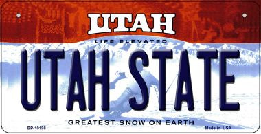 Utah State Novelty Metal Bicycle Plate BP-10198