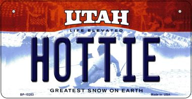 Hottie Utah Novelty Metal Bicycle Plate BP-10203