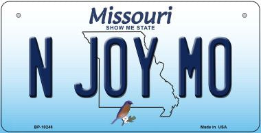 N Joy MO Missouri Novelty Metal Bicycle Plate BP-10248