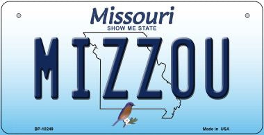 Mizzou Missouri Novelty Metal Bicycle Plate BP-10249