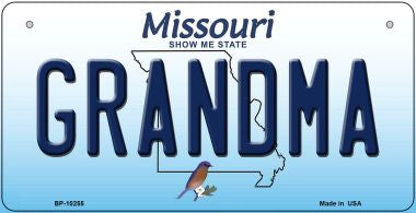 Grandma Missouri Novelty Metal Bicycle Plate BP-10255