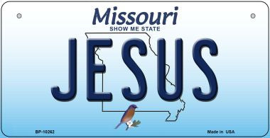 Jesus Missouri Novelty Metal Bicycle Plate BP-10262
