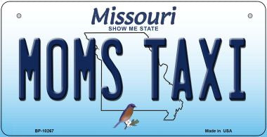 Moms Taxi Missouri Novelty Metal Bicycle Plate BP-10267