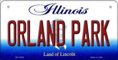 Orland Park Illinois Novelty Metal Bicycle Plate BP-10289