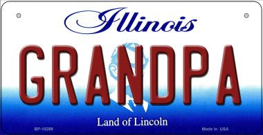 Grandpa Illinois Novelty Metal Bicycle Plate BP-10299