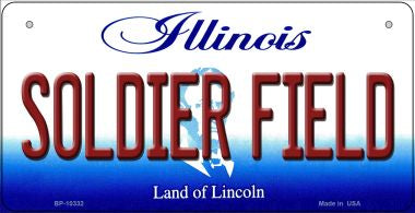 Soldier Field Illinois Novelty Metal Bicycle Plate BP-10332