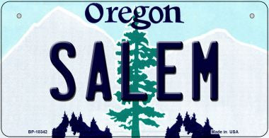 Salem Oregon Novelty Metal Bicycle Plate BP-10342