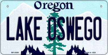 Lake Oswego Oregon Novelty Metal Bicycle Plate BP-10351